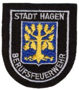 Abzeichen Berufsfeuerwehr Hagen in silber