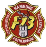 Abzeichen Berufsfeuerwehr Hamburg / Wache 13 -Rotherbaum