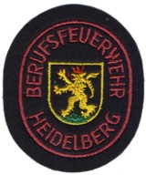 Abzeichen Berufsfeuerwehr Heidelberg in rot