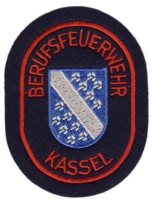 Abzeichen Berufsfeuerwehr Kassel in rot