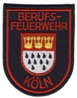 Abzeichen Berufsfeuerwehr Kln in rot