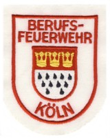 Abzeichen Berufsfeuerwehr Köln in weiß