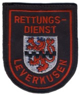 Abzeichen Berufsfeuerwehr Leverkusen / Rettungsdienst