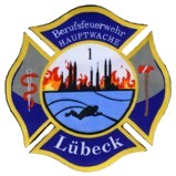 Abzeichen Berufsfeuerwehr Lbeck - Wache 1