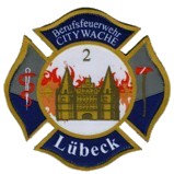 Abzeichen Berufsfeuerwehr Lübeck - Wache 2