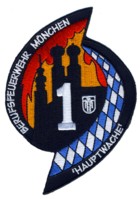 Abzeichen Berufsfeuerwehr München - Wache 1