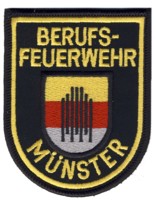 Abzeichen Berufsfeuerwehr Mnster in gold