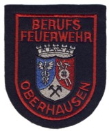 Abzeichen Berufsfeuerwehr Oberhausen in rot