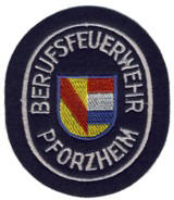 Abzeichen Berufsfeuerwehr Pforzheim in silber