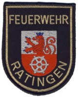 Abzeichen Berufsfeuerwehr Ratingen in gold