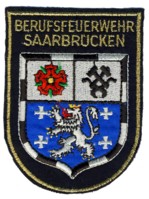 Abzeichen Berufsfeuerwehr Saarbrcken in gold