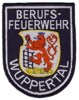 Abzeichen Berufsfeuerwehr Wuppertal in silber