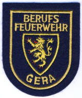 Abzeichen Feuerwehr Gera in gold