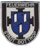 Abzeichen Berufsfeuerwehr Bottrop in silber