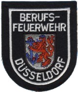 Abzeichen Berufsfeuerwehr Düsseldorf in silber
