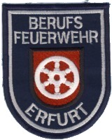 Abzeichen Berufsfeuerwehr Erfurt in silber