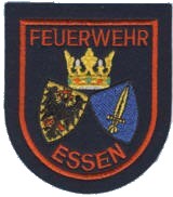 Abzeichen Berufsfeuerwehr Essen in rot