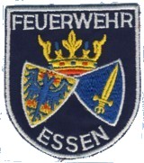 Abzeichen Berufsfeuerwehr Essen in silber