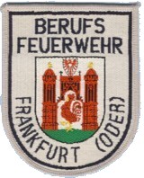 Abzeichen Berufsfeuerwehr Frankfurt an der Oder in wei