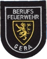 Abzeichen Feuerwehr Gera in silber