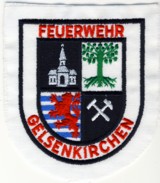 Abzeichen Berufsfeuerwehr Gelsenkirchen in weiß