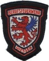 Abzeichen Berufsfeuerwehr Giessen in silber