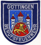 Abzeichen Berufsfeuerwehr Gttingen in silber