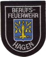 Abzeichen Berufsfeuerwehr Hagen in silber