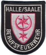 Abzeichen Berufsfeuerwehr Halle an der Saale in silber