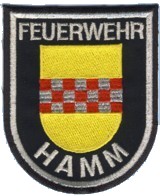 Abzeichen Berufsfeuerwehr Hamm in silber