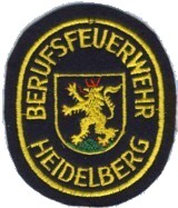 Abzeichen Berufsfeuerwehr Heidelber in gold