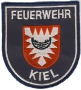 Abzeichen Berufsfeuerwehr Kiel in silber