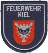 Abzeichen Berufsfeuerwehr Kiel in silber