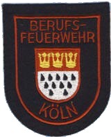 Abzeichen Berufsfeuerwehr Kln in rot