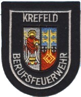 Abzeichen Berufsfeuerwehr Krefeld in silber