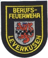 Abzeichen Berufsfeuerwehr Leverkusen in gold