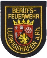 Abzeichen Berufsfeuerwehr Ludwigshafen in gold