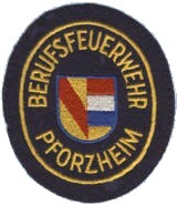 Abzeichen Berufsfeuerwehr Pforzheim in gold