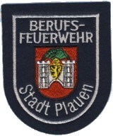 Abzeichen Berufsfeuerwehr Plauen in silber