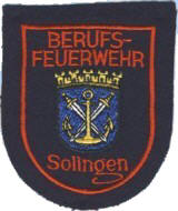 Abzeichen Berufsfeuerwehr Solingen in rot