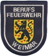 Abzeichen Berufsfeuerwehr Weimar in silber