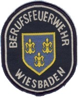 Abzeichen Berufsfeuerwehr Wiesbaden in silber