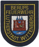 Abzeichen ehemalige Berufsfeuerwehr Lutherstadt Wittenberg in gold