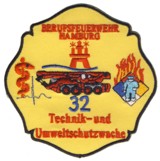 Abzeichen Berufsfeuerwehr Hamburg / Elbtunnelwache