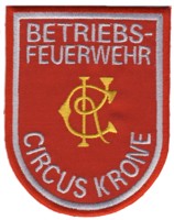 Abzeichen Betriebsfeuerwehr Cirkus Krone München