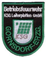 Abzeichen Betriebsfeuerwehr KSG Leiterplatten / Gornsdorf