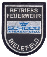 Abzeichen Betriebsfeuerwehr Schüco International / Bielefeld