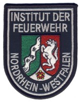 Abzeichen Institut der Feuerwehr NRW in Mnster in silber