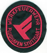 Abzeichen Werkfeuerwehr Flughafen Stuttgart in rot