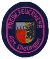 Abzeichen Freiwillige Feuerwehr Abt. Dietingen